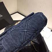 Chanel 19 Blue Denim Handbag 26cm - 2