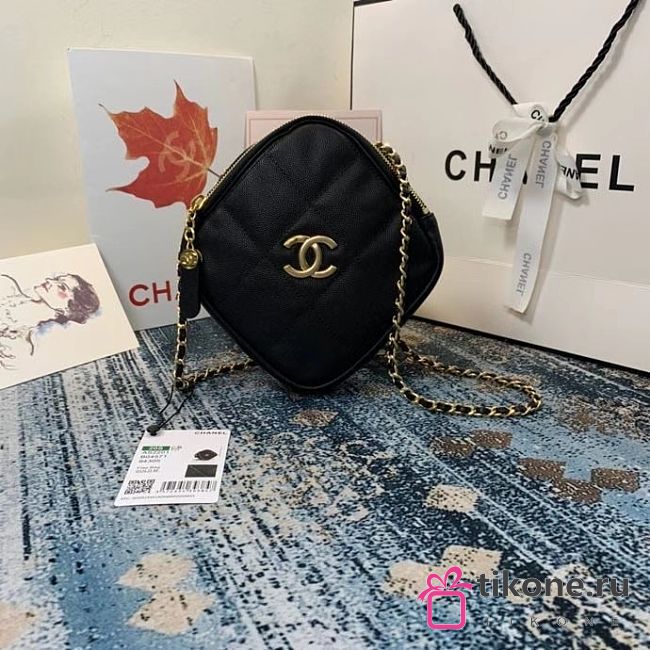 Chanel Small Diamond Black Bag - 20×20×5cm - 1