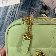 Chanel Small Light Green Diamond Bag - 20×20×5cm - 4