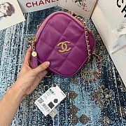 Chanel Small Diamond Purple Bag - 20×20×5cm - 1