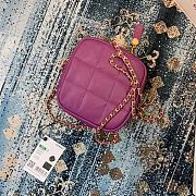 Chanel Small Diamond Purple Bag - 20×20×5cm - 2