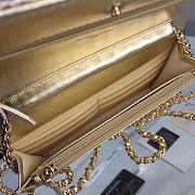 Chanel Woc Gold Leather Handbag 19cm  - 4