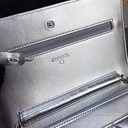 Chanel Woc Silver Leather 19cm - 3