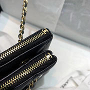 Chanel Black Pouch With Light Gold Hardware - 6