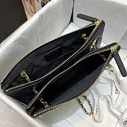 Chanel Black Pouch With Light Gold Hardware - 4