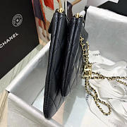 Chanel Black Pouch With Light Gold Hardware - 5