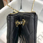 Chanel Black Pouch With Light Gold Hardware - 3