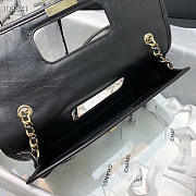 Chanel Black Leather Handbag - 20×27×6cm - 4