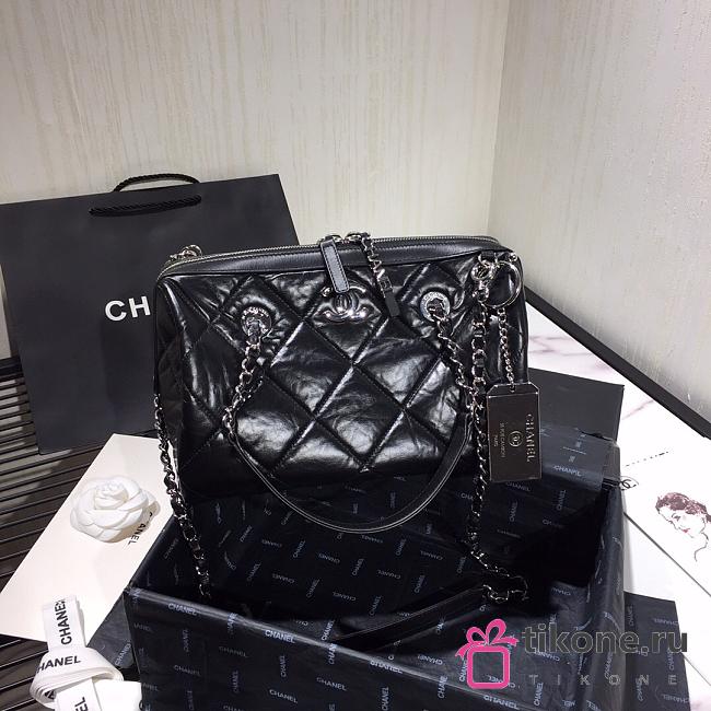 Chanel Black Bowling Bag - 27×16×14cm - 1