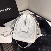 Chanel White Bowling Bag - 27×16×14cm - 4