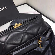 Chanel 19 Small Black Lambskin Waist Bag - 20×11×5.5cm - 3