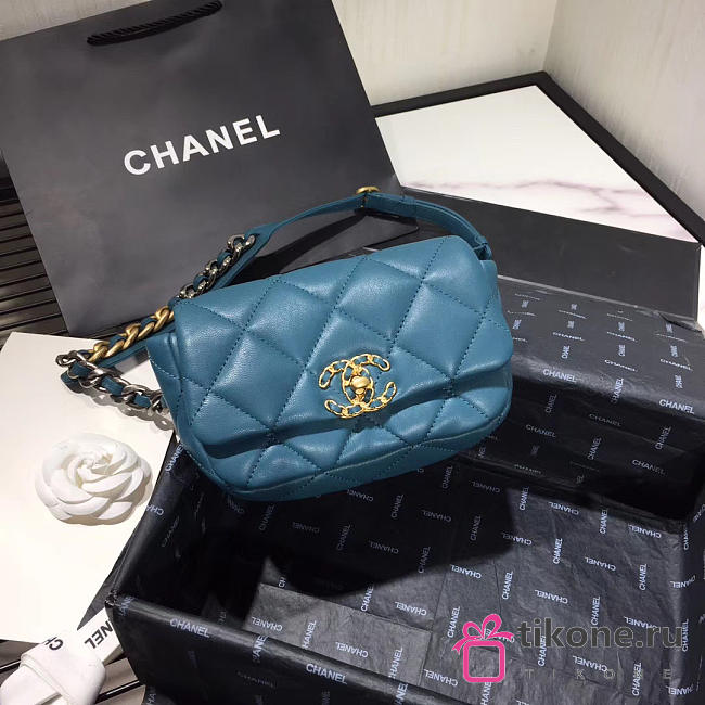 Chanel 19 Blue Waist Bag - 20×11×5.5cm - 1