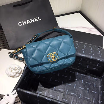 Chanel 19 Blue Waist Bag - 20×11×5.5cm