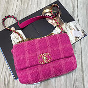 Chanel 19 Pink Caro Flap Bag 26cm - 1