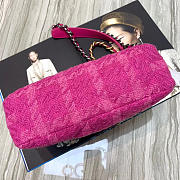 Chanel 19 Pink Caro Flap Bag 26cm - 5