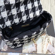 Chanel 19 Black&White Caro Flap Bag 26cm - 5