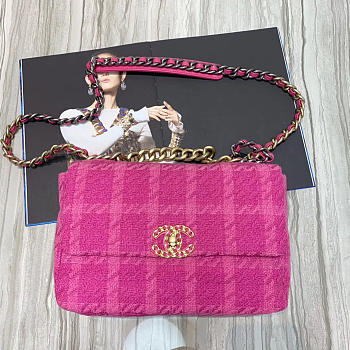 Chanel 19 Caro Pink Handbag 30cm