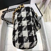 Chanel 19 Caro Black & White Handbag 30cm - 2