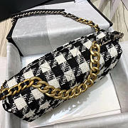 Chanel 19 Caro Black & White Handbag 30cm - 4