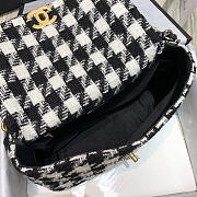 Chanel 19 Caro Black & White Handbag 30cm - 5