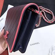 Chanel Woc Navy Blue Leather 19cm - 6