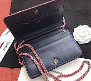 Chanel Woc Navy Blue Leather 19cm - 4