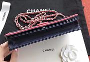 Chanel Woc Navy Blue Leather 19cm - 5