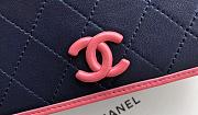 Chanel Woc Navy Blue Leather 19cm - 3