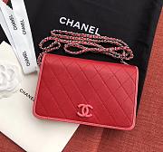 Chanel Woc Red Leather 19cm - 1