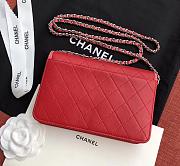 Chanel Woc Red Leather 19cm - 4