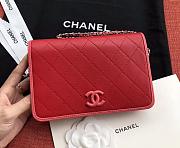 Chanel Woc Red Leather 19cm - 3