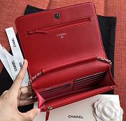 Chanel Woc Red Leather 19cm - 2