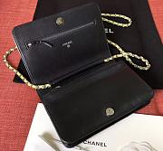 Chanel Woc Black Leather Yellow Buckle 29cm - 3