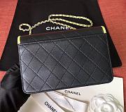 Chanel Woc Black Leather Yellow Buckle 29cm - 4