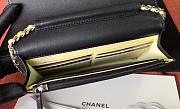 Chanel Woc Black Leather Yellow Buckle 29cm - 2