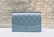 Chanel Woc 2021 Light Blue Lambskin - 19×13.5×3.5 cm - 5