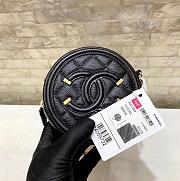 Chanel Black Mini Round Bag 12cm - 3