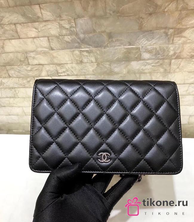 Chanel Woc Shiny Black Bag - 19×13×3.5 cm - 1