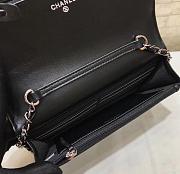 Chanel Woc Shiny Black Bag - 19×13×3.5 cm - 6