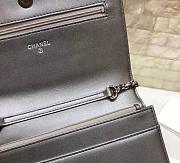 Chanel Woc Shiny Grey - 19x13x3.5cm - 4