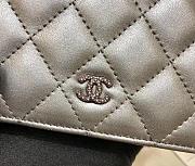 Chanel Woc Shiny Grey - 19x13x3.5cm - 6