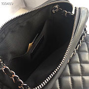 Chanel All Black Leather Handbag - 21×7×22cm - 3