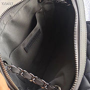 Chanel Black/ Grey Leather Handbag - 21×7×22cm - 5