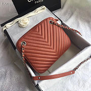 Chanel Red Leather Handbag - 21×7×22cm - 6