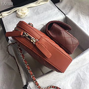 Chanel Red Leather Handbag - 21×7×22cm - 3