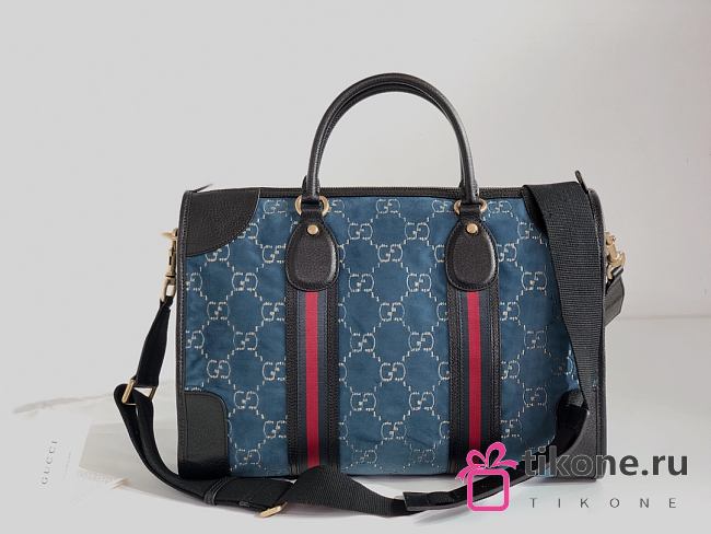 Gucci Duffle Blue Bag - 44×30×17 cm - 1