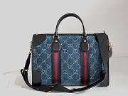 Gucci Duffle Blue Bag - 44×30×17 cm - 1