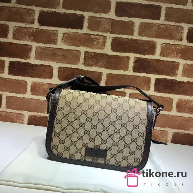 Gucci Beige & Ebony Handbag - 28×20×9cm - 1