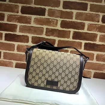 Gucci Beige & Ebony Handbag - 28×20×9cm