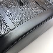 Gucci Embossed Black Backpack - 34×41×12cm - 6